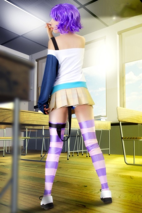 Cute cosplayer exposes her tits and pussy during a solo performance 28342729