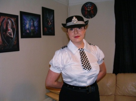 British policewoman is silenced with a gag while having her wrists restrained 61192891