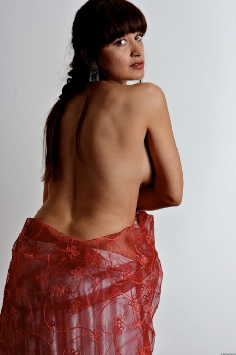 Alluring Indian beauty releases her firm tits while wearing a long skirt 35419385