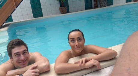 British girl Anna Rose has sexual intercourse after a skinny dip 91056649