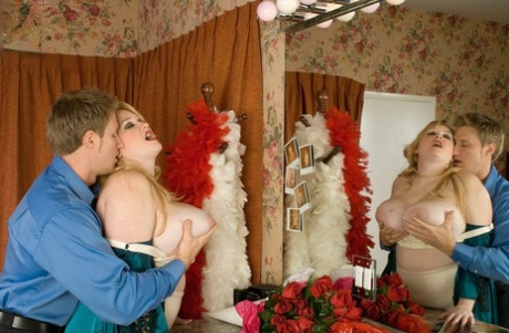 Fat woman Allysa Andrews ends up on top of her lover during sex 23928425