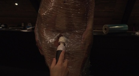 Brunette slave is flogged and masturbated before sucking cock 95804239