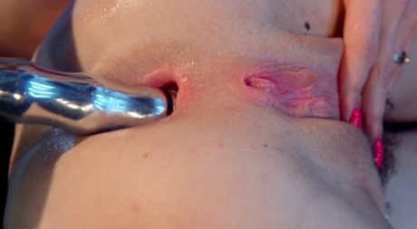 Young girl is subjected to anal penetrations during lezdom electrical play 71999742
