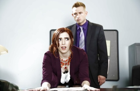 Hardcore office sex with a marvelous cowgirl Ember Stone and her boss 97784048
